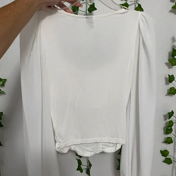 White Ruffled Top - Picture 3 of 3